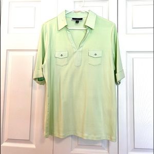 Karen Scott NWT collared 💯 cotton shirt